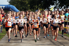 Girls under-15 3 stage road relay, 2019 ERRA 6 and 4 Stage Relay and Young Athletes.  Photo: David T. Hewitson/Sports for All Pics